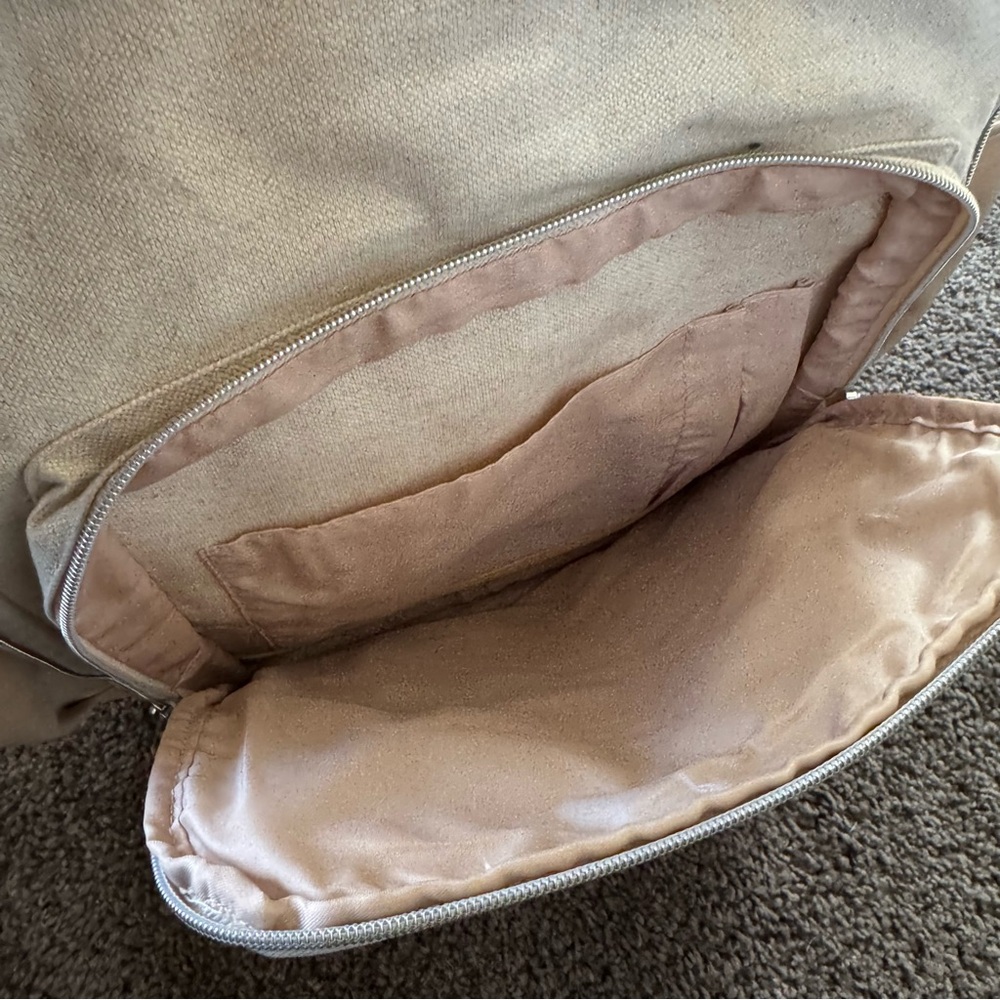 BEIS - The Travel Backpack 
in Beige - Picture 3 of 9